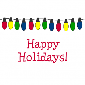 holiday lights happy holiday banner
